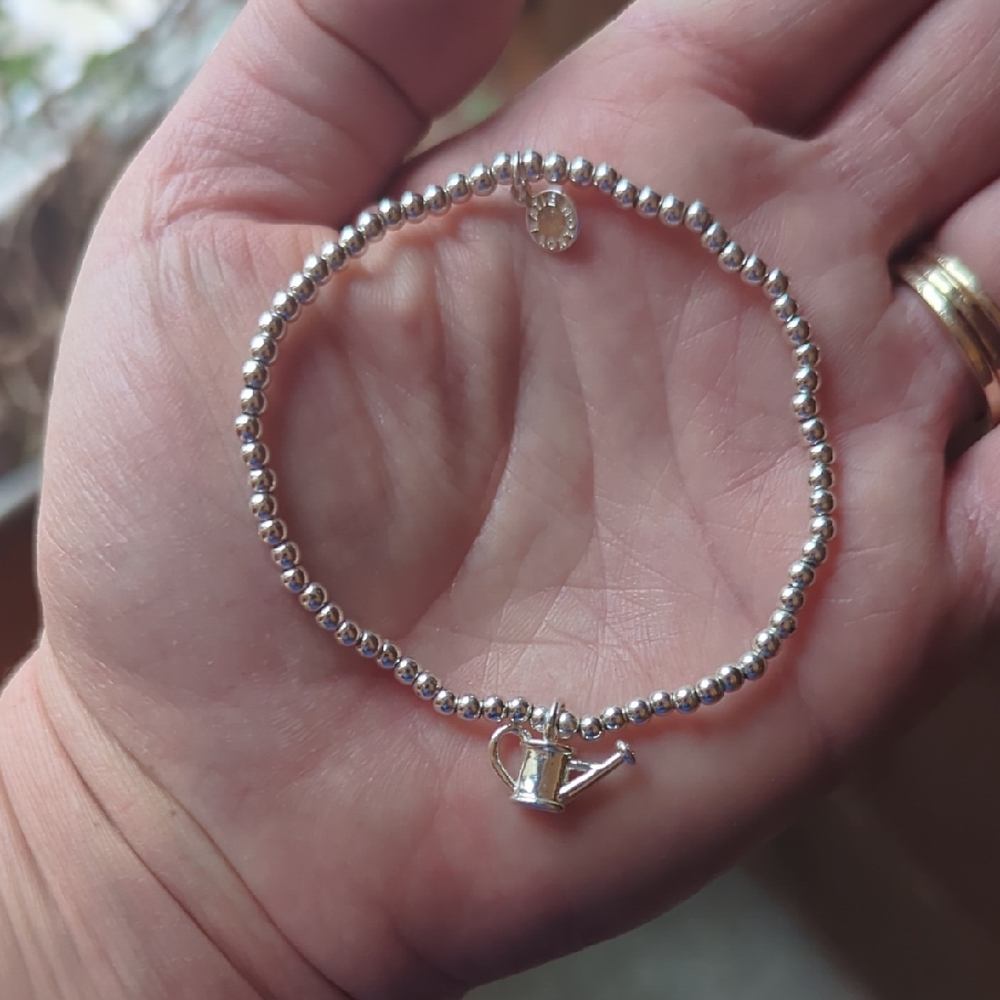 Elegant Silver Beaded Bracelet